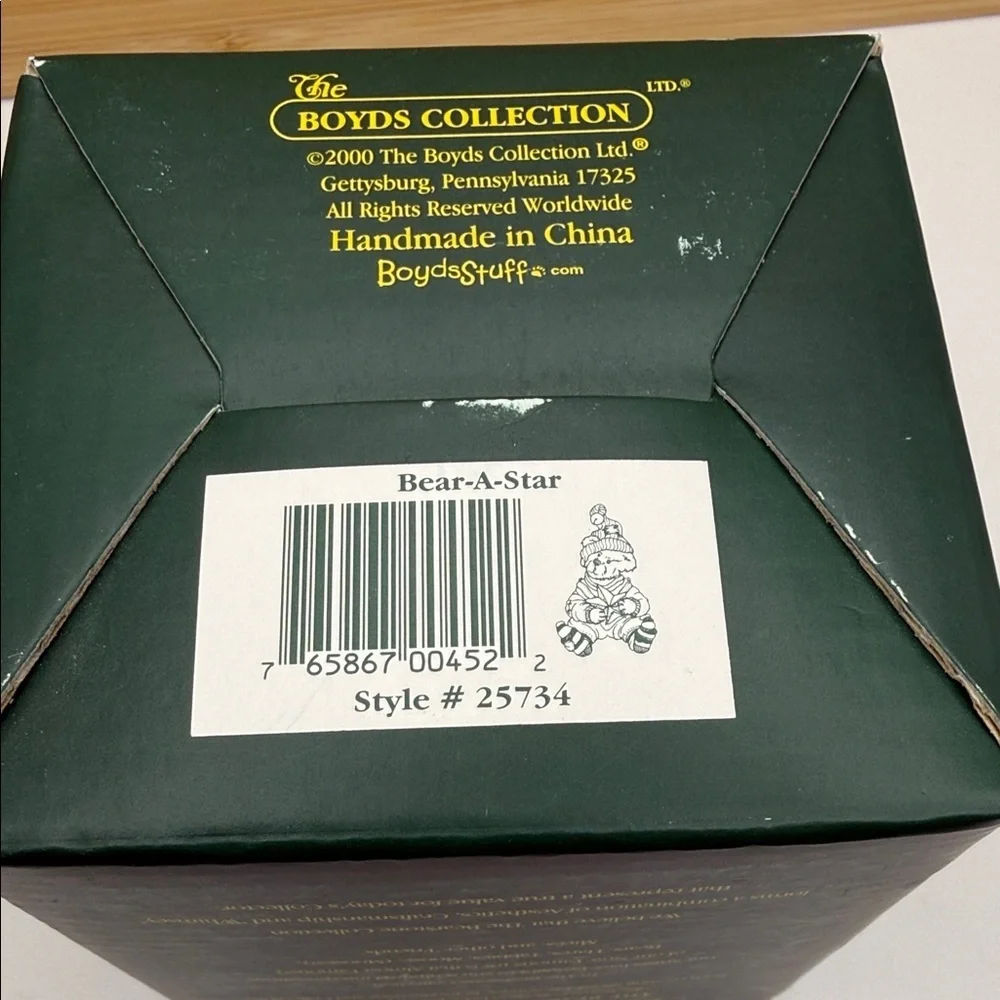 Boyds Bears Bear-A-Star Christmas Ornament #25734